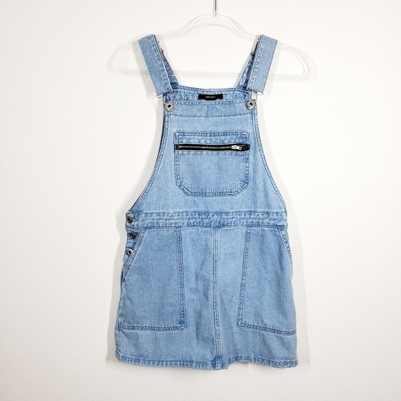 FOREVER 21 BIB OVERALL MINI DRESS - Picture 1 of 5